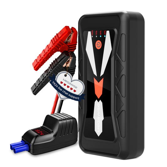 MEGAWISE 1500A Peak 16800mAh Car Jump Starter (Up to 7L Gas or 5L Diesel Engine)