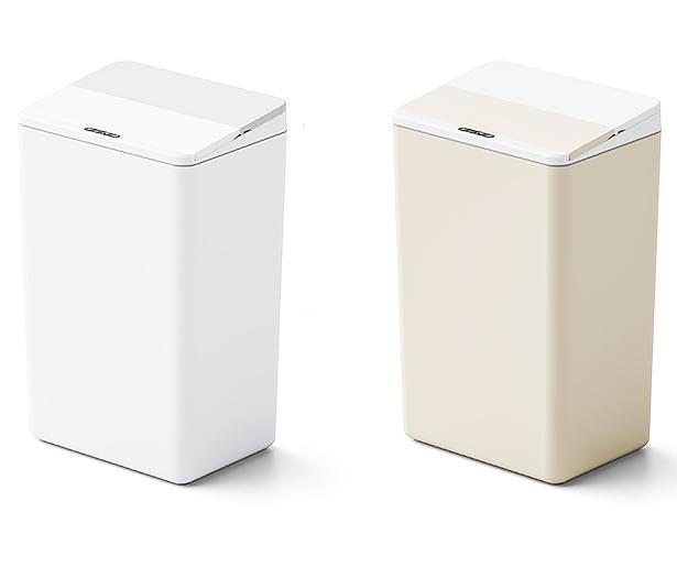 MEGAWISE 17L Touchless Trash Can, Battery Powered Waste Bin for Home