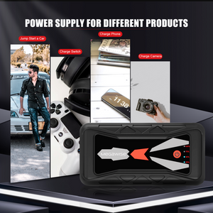 MEGAWISE 1500A Peak 16800mAh Car Jump Starter (Up to 7L Gas or 5L Diesel Engine)