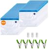 MEGAWISE Reusable Vacuum Sealer Bags, 1.4L Sous Vide Bags with Valve, 58PCS