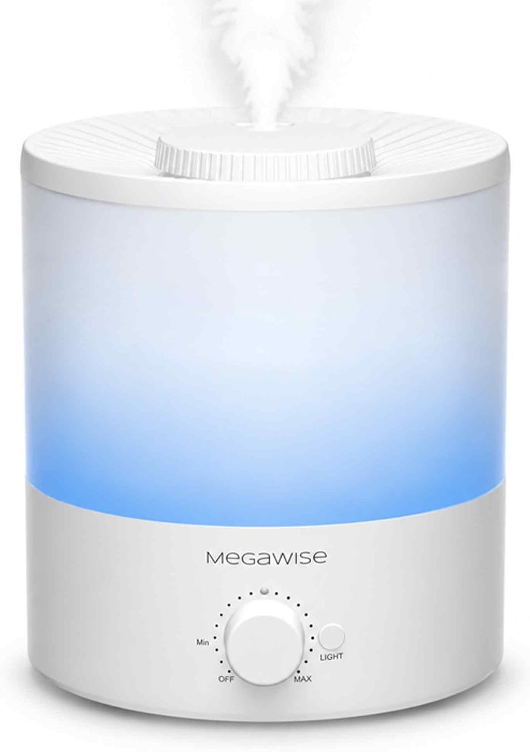 MEGAWISE 1.5L Cool Mist Humidifier, 24dB Quiet, Adjustable Mist