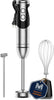 3-in-1 Immersion Hand Blender, Powerful MOTOR 12-Speed Stick Blender with Sturdy Titanium Plated Stainless Steel Blades