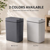 MEGAWISE 4 Gallon Smart Trash Can, Touchless Motion Sensor Garbage Can with Lid, Automatic Battery Powered Waste Bin, Slim Bathroom Trash Can for Bedroom, Office & Kitchen, Black