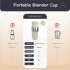 MEGAWISE Rechargeable Portable Blender with Sports Lid for Smoothie & Juice