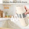 MEGAWISE Rechargeable Portable Blender with Sports Lid for Smoothie & Juice
