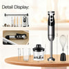 MEGAWISE Hand Blender, 5-in-1 Immersion Blender, 400W, Chopper, Whisk