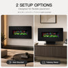 MEGAWISE 36-Inch Electric Fireplace Heater, Wall Mounted or Freestanding