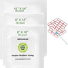 MEGAWISE 150pcs Vacuum Sealer Bags, BPA-Free Food Storage Bags