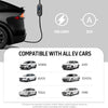 MEGAWISE Portable EV Charger, 32A Level 2 Electric Vehicle Charger with NEMA 14-50 Plug, 100-240V, IP65 Waterproof, Fast Indoor & Outdoor Charging