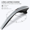 MEGAWISE Cordless Back Massager for Shoulders, Waist, Legs, Rechargeable 3200mAh Battery, 5 Speed and 5 +2 Massage Nodes 5 Hard, 2 Soilicone Nodes, Massage While Moving Around