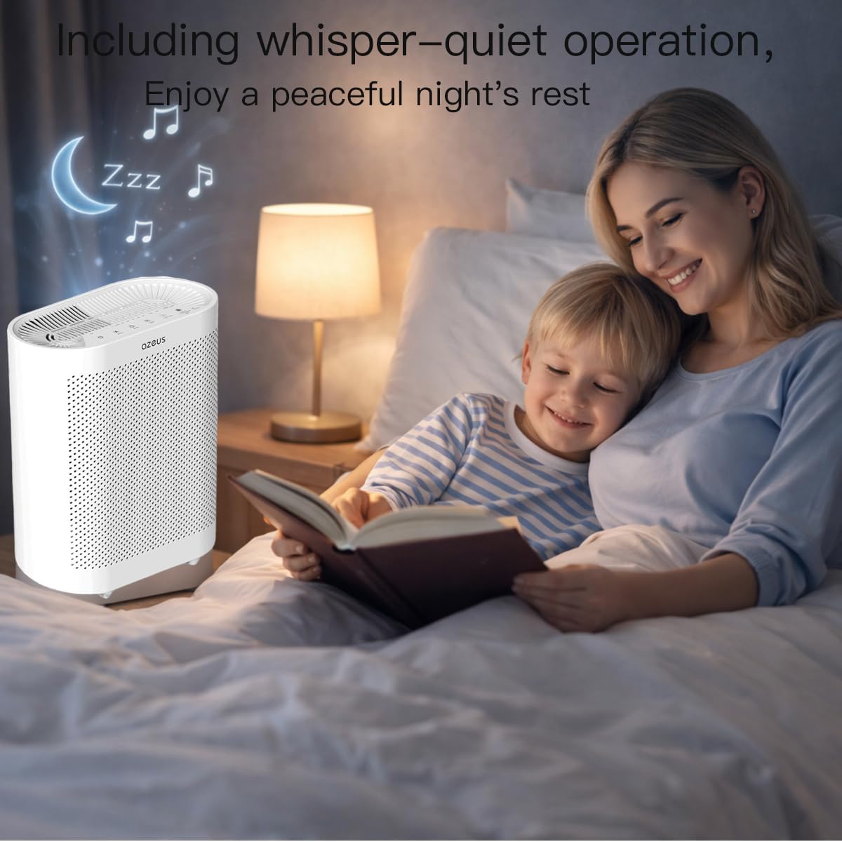 MEGAWISE True HEPA Air Purifier for Home,Quiet Cleaner for Bedroom & Pets