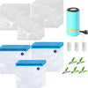 MEGAWISE Vacuum Seal Bags with Air Pump, Reusable Food Storage Bags