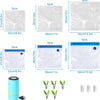 MEGAWISE 39pcs Vacuum Sealer Bags with Pump, Reusable Food Storage Bags
