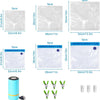 MEGAWISE Vacuum Seal Bags with Air Pump, Reusable Food Storage Bags