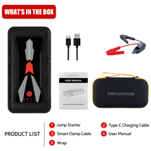 Load image into Gallery viewer, MEGAWISE 1500A Peak 16800mAh Car Jump Starter (Up to 7L Gas or 5L Diesel Engine)
