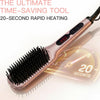 MEGAWISE Hair Straightener Brush, Ceramic Ionic Heated Hair Brush