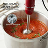 MEGAWISE Immersion Hand Blender, 800W 5-in-1 Stick Blender (Red)