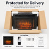 MEGAWISE 23-Inch Electric Fireplace Insert, Remote Control, 1500W Heat