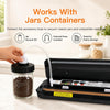 MEGAWISE 2025 Powerful Vacuum Sealer Machine | Compact Design | One-Touch Automatic | Seal in 10-20 Seconds | Dry, Moist, Wet, and Cold Modes | With 10 Vacuum Bags & Built-in Cutter