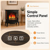 MEGAWISE 1400W 3-Sided Electric Fireplace, 3D Flame with Remote for Home