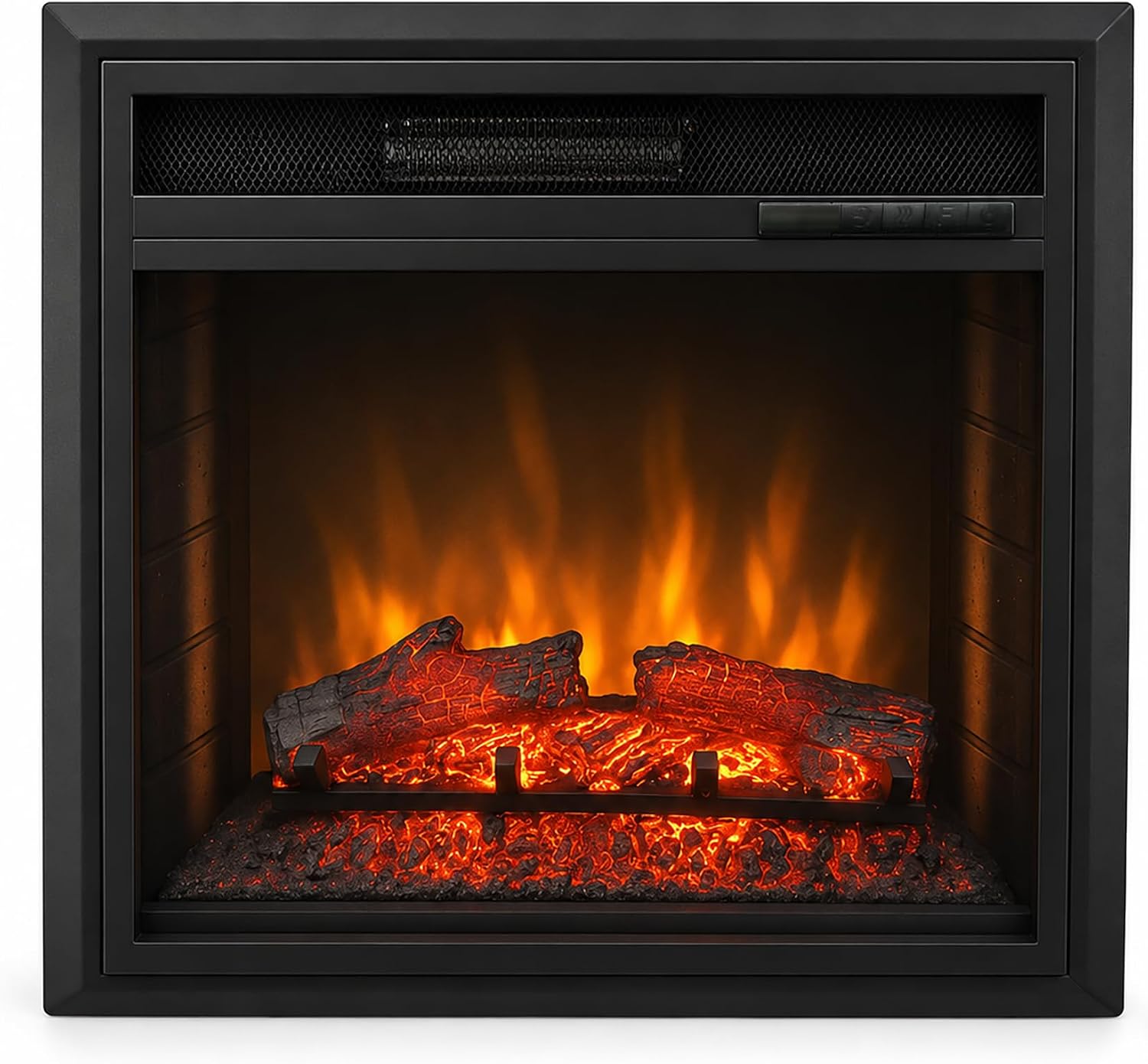 MEGAWISE 23-Inch Electric Fireplace Insert, Remote Control, 1500W Heat