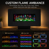 MEGAWISE 36-Inch Electric Fireplace Heater, Wall Mounted or Freestanding