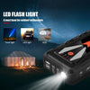 MEGAWISE 1500A 12V Car Jump Starter, 16800mAh, Up to 7L Gas/5L Diesel