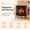 MEGAWISE 1400W 3-Sided Electric Fireplace, 3D Flame with Remote for Home