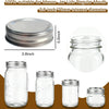 Mason Jar Lids (10Lids + 10Rings (Regular Mouth))