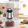 MEGAWISE 500W Electric Food Chopper Meat Grinder for Kitchen, Steel Blades