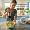 MEGAWISE Immersion Hand Blender, 800W 5-in-1 Stick Blender (Black)
