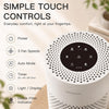 MEGAWISE Air Purifier for Bedroom, True HEPA 3-Stage Filter, Compact
