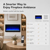 MEGAWISE 36-Inch Built-in Electric Fireplace Insert, Crystal Ember Bed
