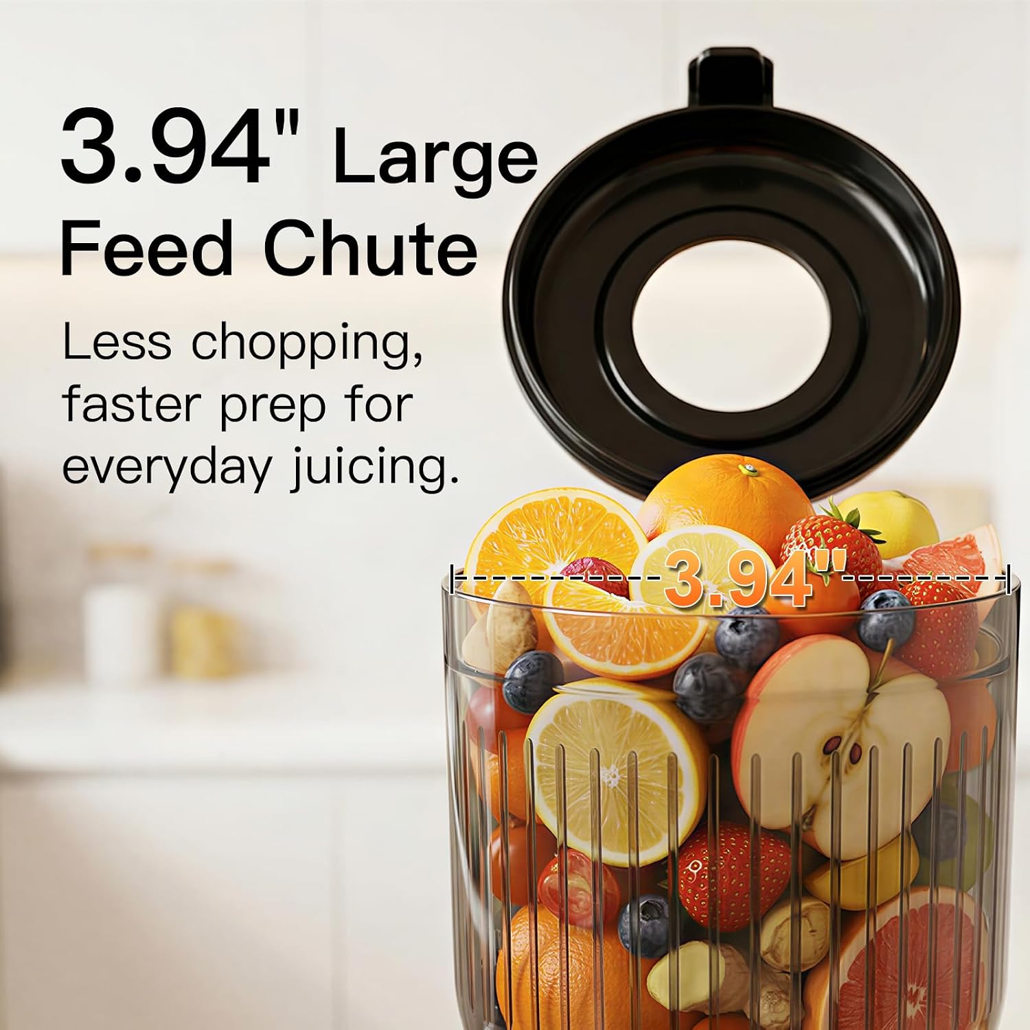 MEGAWISE Slow Masticating Juicer, Cold Press Juicer for Fruits & Vegetables