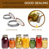 Mason Jar Lids (10Lids + 10Rings (Regular Mouth))