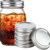 Mason Jar Lids (10Lids + 10Rings (Regular Mouth))
