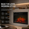 MEGAWISE Electric Fireplace Insert, 23-Inch, 1400W Heater and Timer