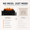 MEGAWISE Electric Fireplace Heater, Freestanding, 1400W with Remote & Timer