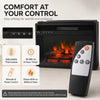MEGAWISE Electric Fireplace Insert, 23-Inch, 1400W Heater and Timer