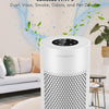 MEGAWISE H13 HEPA Air Purifier, Smart Sensor, Sleep Mode, White