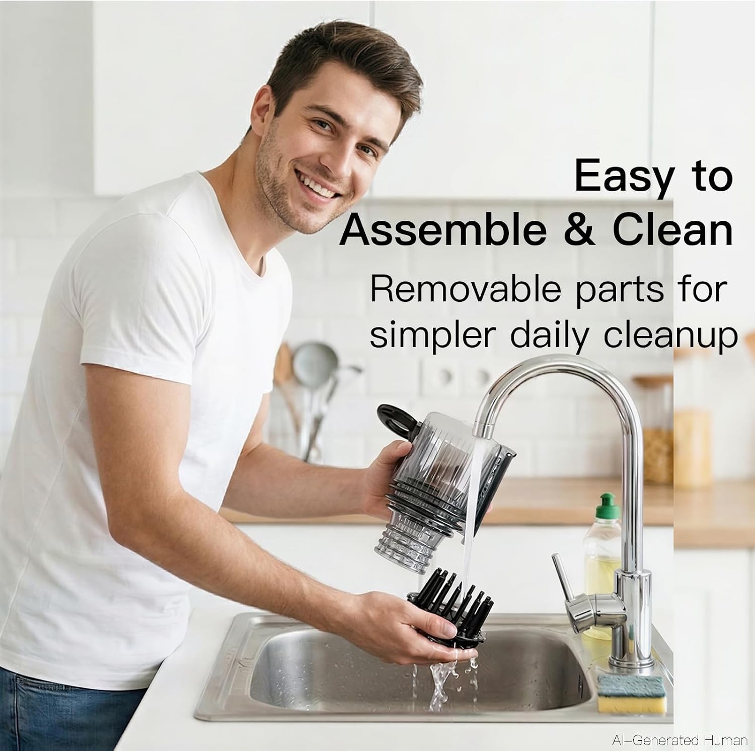 MEGAWISE Slow Masticating Juicer, Cold Press Juicer for Fruits & Vegetables
