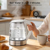 MEGAWISE Electric Kettle,1.8L Stainless Steel Water Boiler for Tea & Coffee