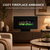 MEGAWISE 36-Inch Electric Fireplace Heater, Wall Mounted or Freestanding