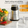 MEGAWISE Electric Food Processor, 1000W Meat Grinder & Vegetable Chopper with 4L Thick Glass Bowl, 4 Blades and Dual-Speed Food Chopper for Meat, Vegetables, Fruits, Nuts, and Baby Food