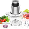 MEGAWISE 500W Electric Food Chopper Meat Grinder for Kitchen, Steel Blades