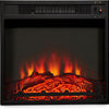 MEGAWISE 18 Inch Electric Fireplace Insert, 1400W Heater, Realistic Flame