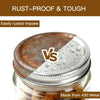 Mason Jar Lids (10Lids + 10Rings (Regular Mouth))
