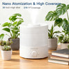 MEGAWISE 1.5L Cool Mist Humidifier, 24dB Quiet, Adjustable Mist