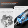 MEGAWISE 3-in-1 Immersion Hand Blender, 12 Speeds, Titanium Blades, Black