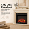 MEGAWISE 18 Inch Electric Fireplace Insert, 1400W Heater, Realistic Flame